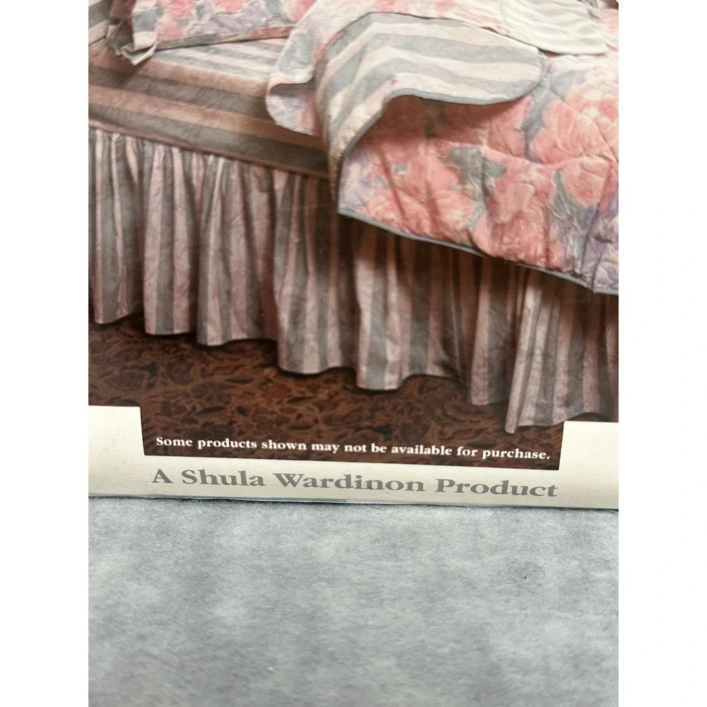 Vintage Shula Wardinon‎ Dominique Renaissance Percale Valance Stripes 90